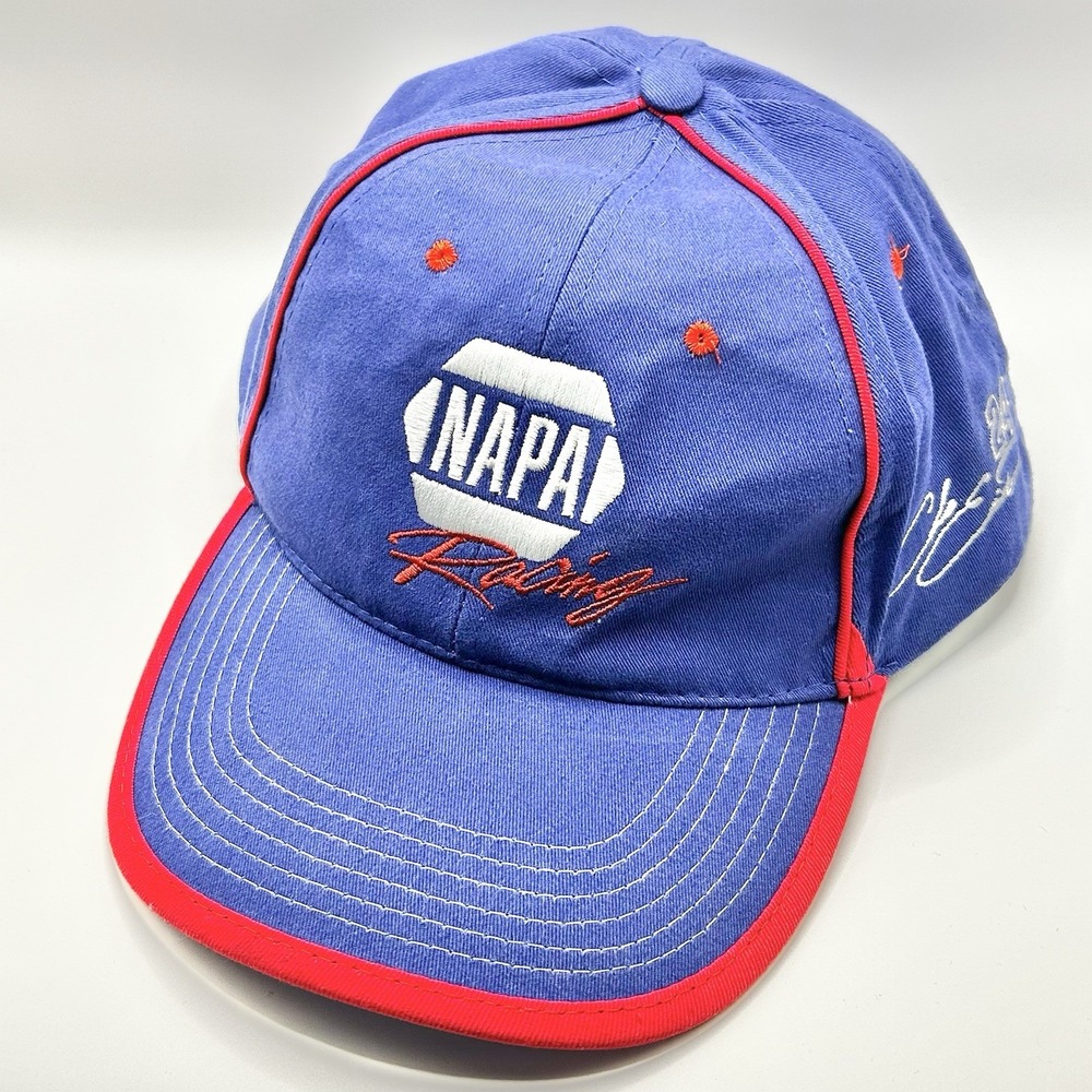NAPA Racing #24 NASCAR Hat Cap Adjustable Strapback Blue Sports Outdoors Casual
